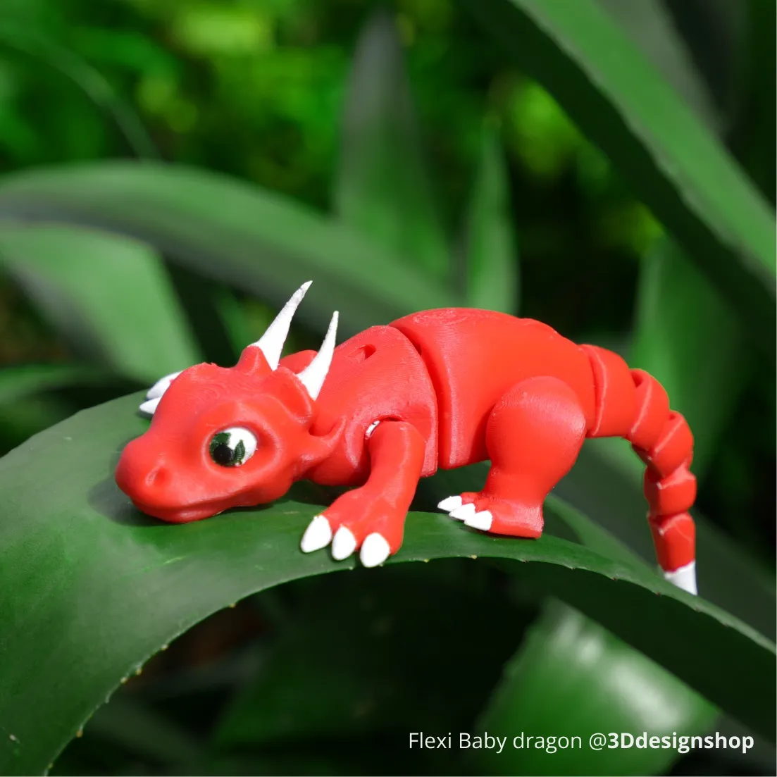 Bambu PETG HF 3D printed flexible dragon smooth joints and surface