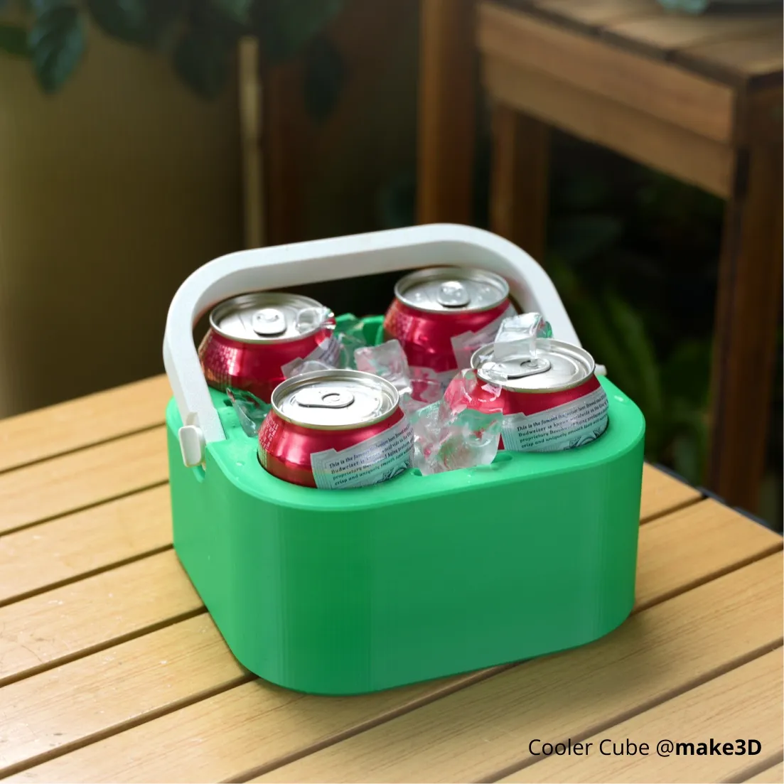Bambu PETG HF 3D printed cooler cube functional outdoor application