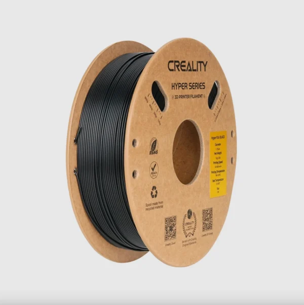 Creality Hyper Series PLA Black 1.75mm 1kg 3D printer filament spool with cardboard reel