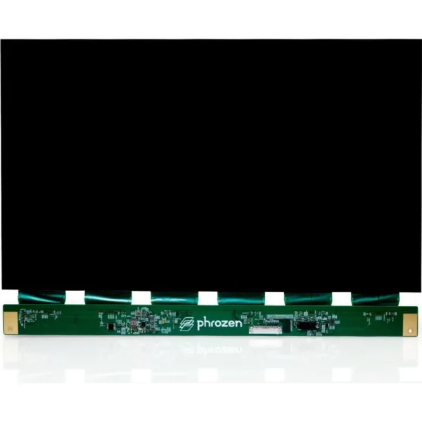 Phrozen Sonic Mega 8K / 8KS / 8K V2 replacement LCD screen, front view with ribbon cable at the bottom