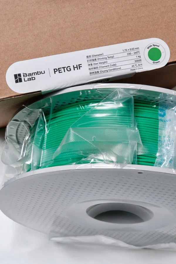 Bambu Lab PETG-HF Green Filament 1.75mm 1kg - Voxelfuse3d