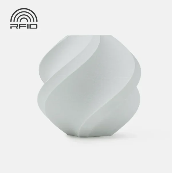 Lightweight 3D printed model made with Bambu Lab PLA Aero gray filament featuring matte surface finish