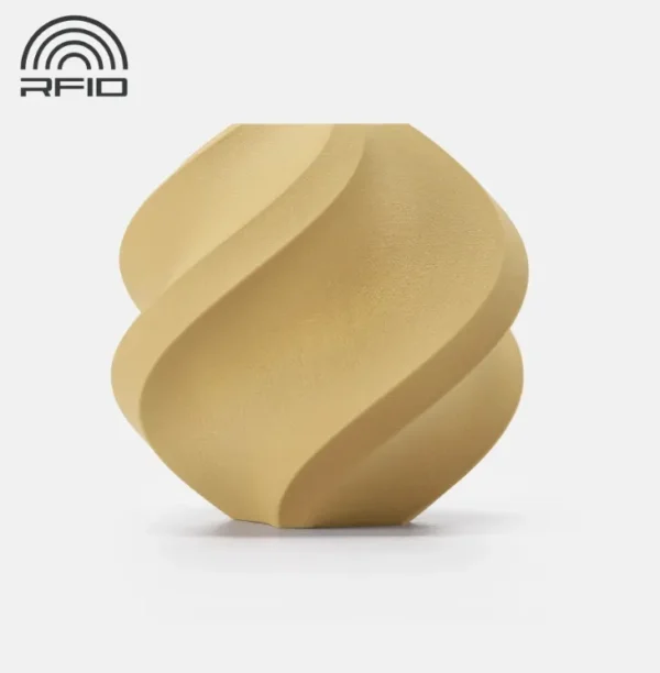 3D printed model made with Bambu Lab PLA Wood Classic Birch Filament showing natural wood-like finish, Color Code 13505