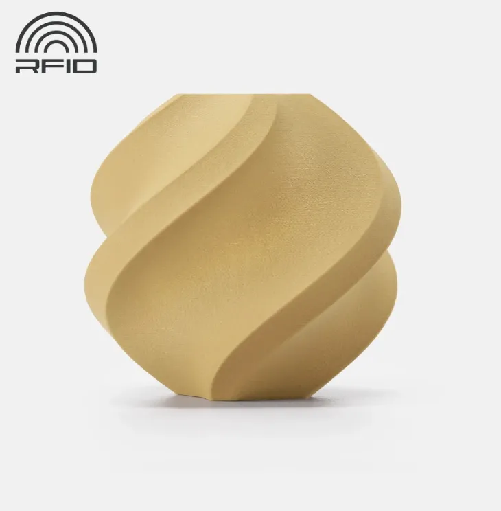 3D printed model made with Bambu Lab PLA Wood Classic Birch Filament showing natural wood-like finish, Color Code 13505