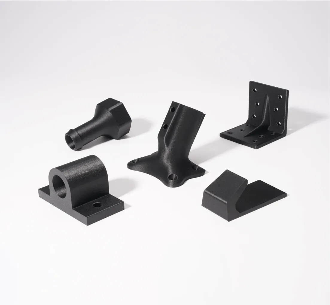 Precision engineering mounts and connectors 3D printed using Bambu Lab PA6-CF carbon fiber nylon filament