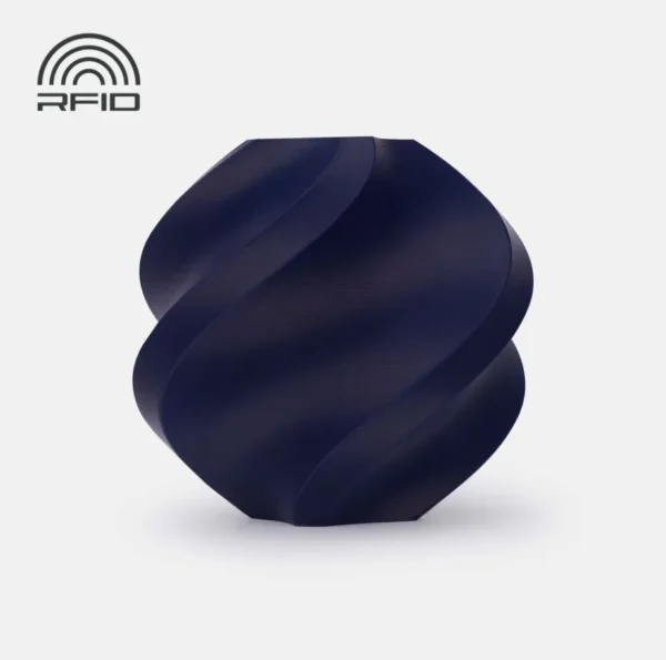 ABS Navy Blue printed sample showing smooth surface finish with RFID support