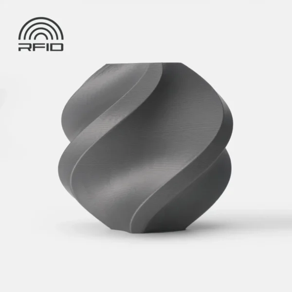 ABS Silver printed sample showing smooth surface finish with RFID support