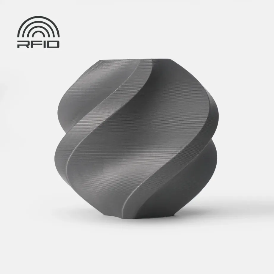 ABS Silver printed sample showing smooth surface finish with RFID support