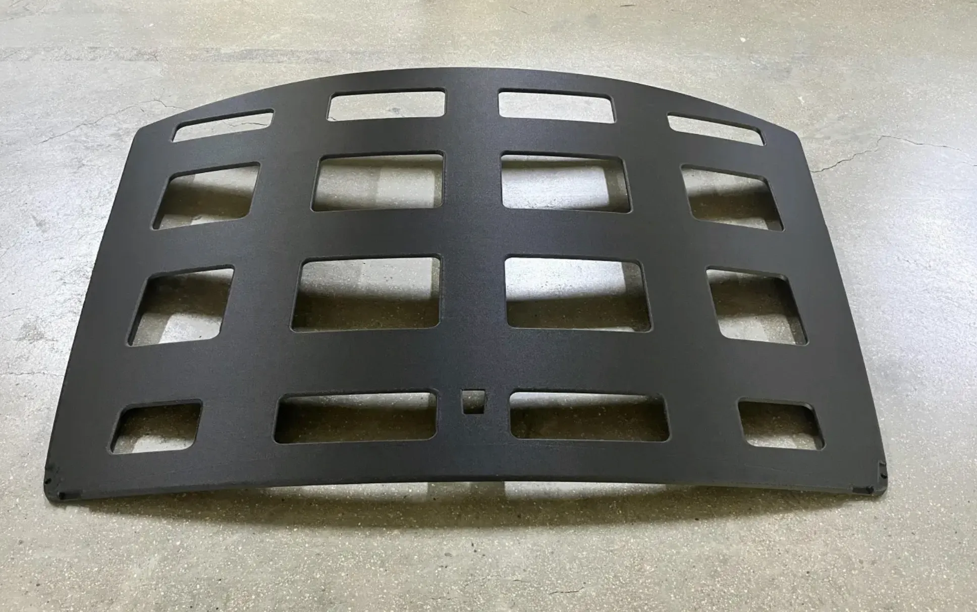 Large structural panel 3D printed using Bambu PET-CF 71100 carbon fiber filament, featuring high rigidity, low deformation, and smooth matte finish for load-bearing and industrial applications