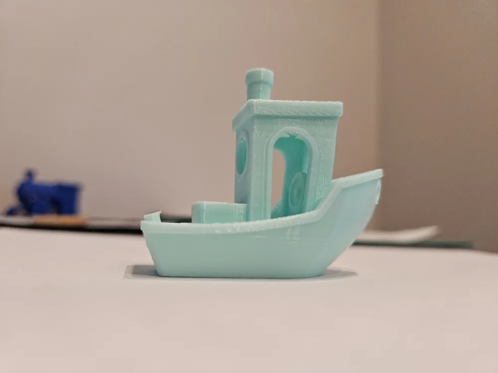 Benchy test model 3D printed with Bambu TPU 85A filament, demonstrating flexible printing performance, layer consistency, and soft material behavior