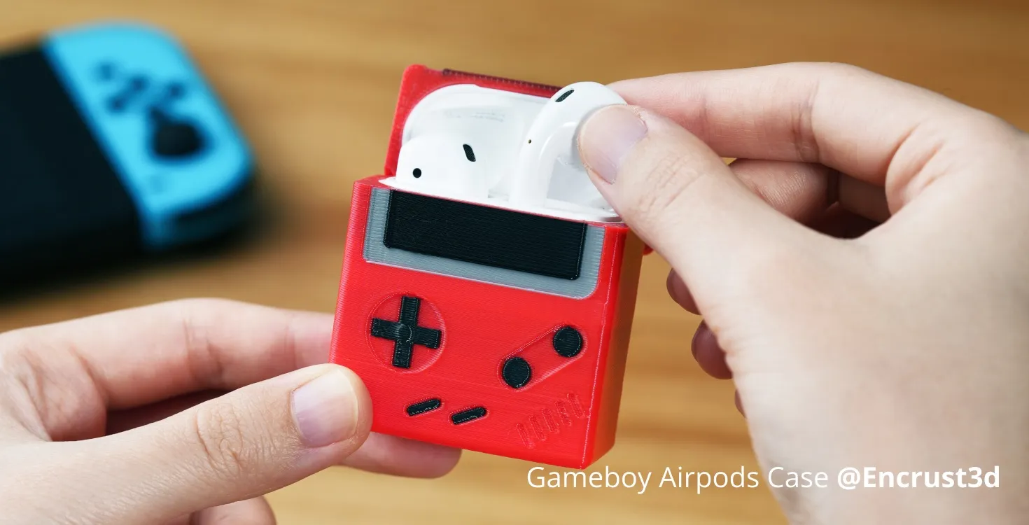 Bambu TPU for AMS flexible filament printed AirPods case featuring impact protection, soft touch feel, and precise fit for electronic accessories