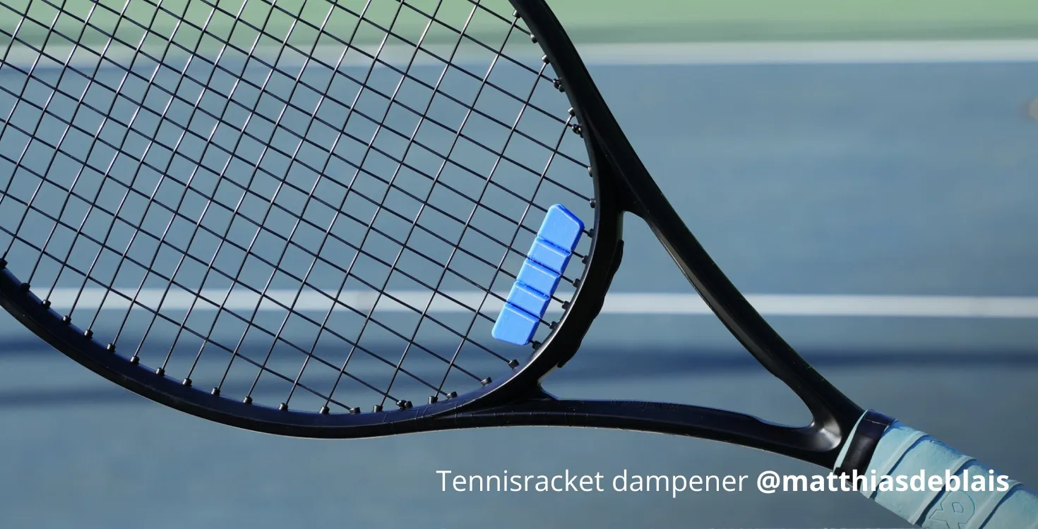Bambu TPU for AMS filament printed tennis racket dampener showing elastic TPU performance and vibration reduction