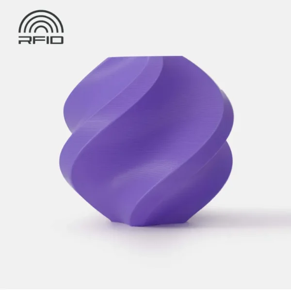 3D printed model made with Bambu Lab PLA Basic Purple filament featuring smooth matte finish and RFID support, color code 10700