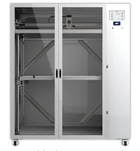 VoxelFuse3D DS Series industrial 3D printer enclosed cabinet with safety doors