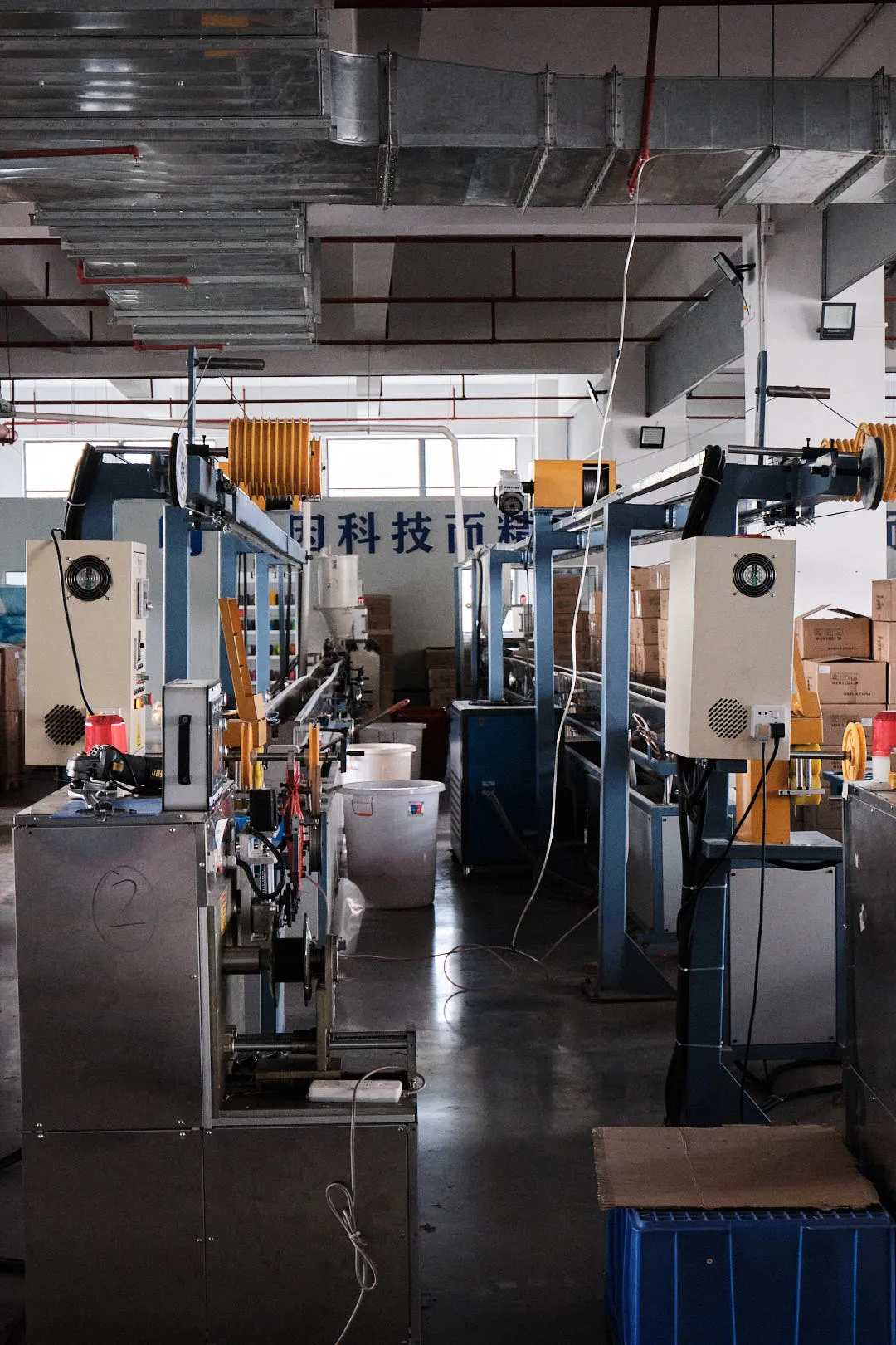 In-house production lines for 3D printing filament at Voxelfuse3D factory