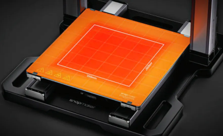 Snapmaker Artisan dual-zone heated bed up to 110 degrees Celsius