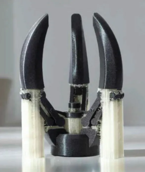 Snapmaker Artisan engineering material 3D printed part with support structures