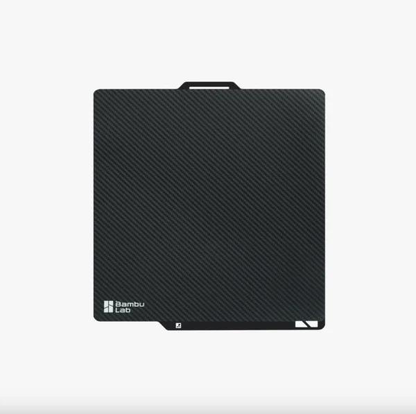 Bambu Lab 3D Effect Plate with carbon fiber surface texture build plate for A1 P1P P1S X1C X1E