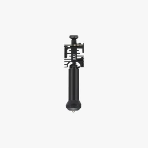 Bambu H2C induction right hotend with 0.8mm hardened steel nozzle front view for high flow 3D printing
