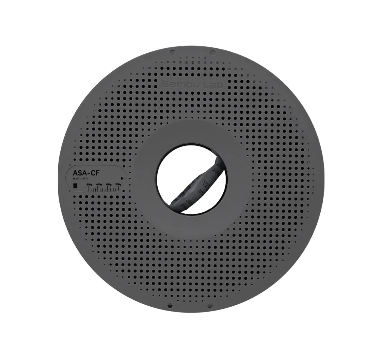 Bambu Lab ASA-CF Black Filament 1.75mm 1kg spool Color Code 46101 carbon fiber reinforced ASA filament for engineering and outdoor prints