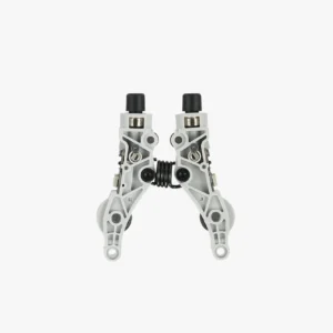 Bambu Lab dual extruder idlers and filament sensor front view showing dual arm structure