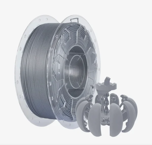 Creality CR-PLA Carbon Silver filament 1.75mm 1kg spool with silver 3D printed mechanical object