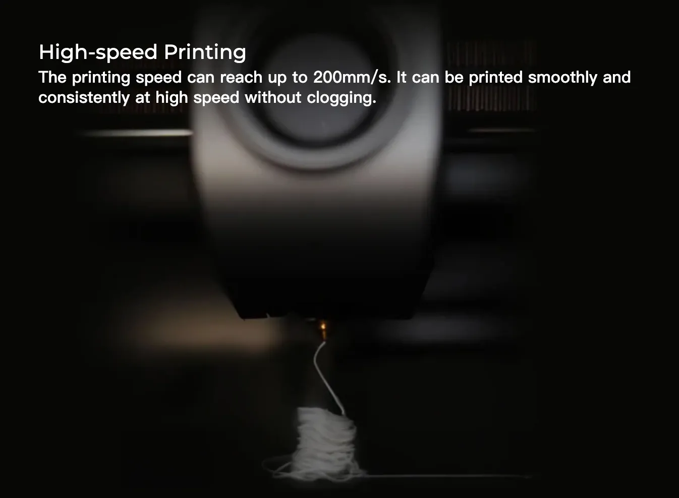 Creality Hyper ASA filament printing smoothly at high speed up to 200mm per second without clogging on a 3D printer