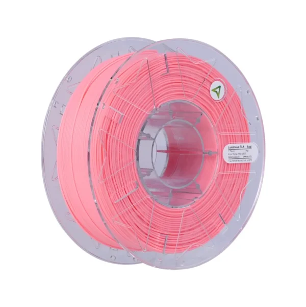 Creality Hyper Luminous PLA Pink Filament 1.75mm 1kg spool with transparent reel and neatly wound pink filament