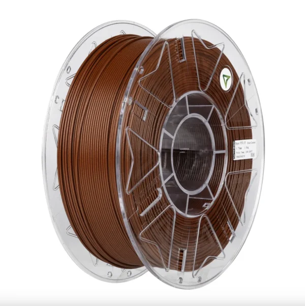 Creality Hyper PETG-CF caramel brown coffee filament spool 1.75mm 1kg carbon fiber PETG on transparent reel