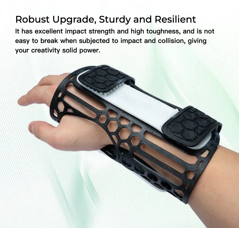 Creality Hyper PETG Filament used for durable wearable structure showing toughness and impact resistance