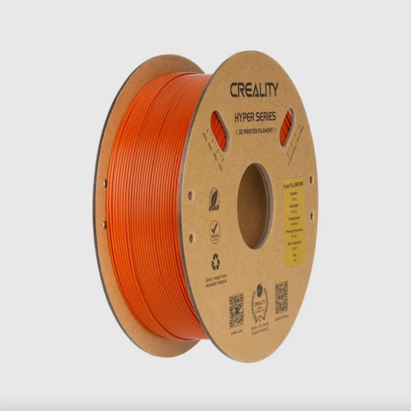 Creality Hyper Series PLA Brown filament 1.75mm 1kg spool product image Creality Hyper Series PLA Brown filament 1.75mm 1kg spool with brown 3D printer filament