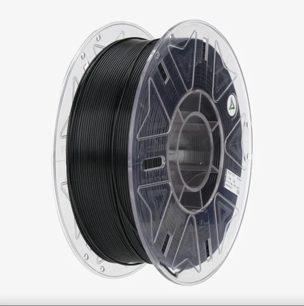 Creality Hyper Series PLA RFID black filament spool 1.75mm 1kg with transparent plastic reel design