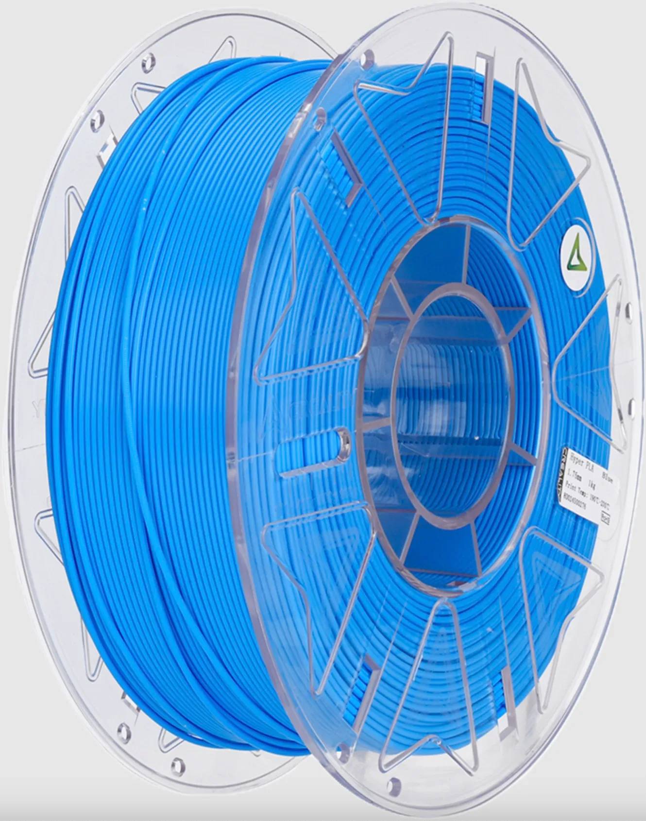Creality Hyper Series PLA RFID blue filament spool 1.75mm 1kg with transparent plastic reel design