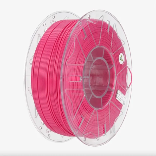 Creality Hyper Series PLA RFID Viva Magenta Filament 1.75mm 1kg Spool Angled view of Creality Hyper Series PLA RFID viva magenta filament spool 1.75mm 1kg
