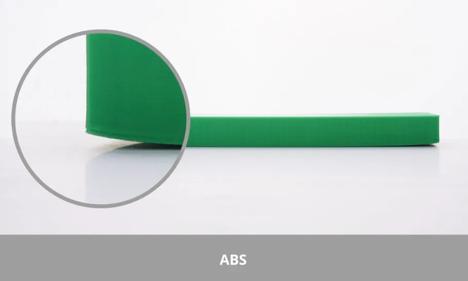 close up view of matte surface texture from a 3D printed part made with Bambu Lab ABS-GF filament