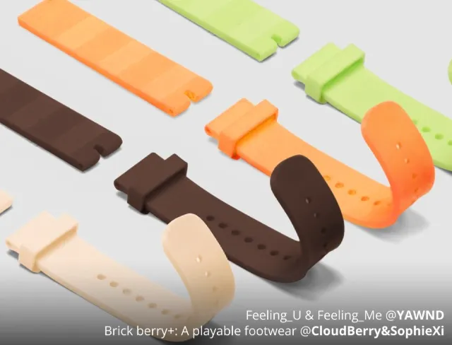 Flexible watch straps produced with TPU 85A and TPU 90A filament showing soft wearable TPU material