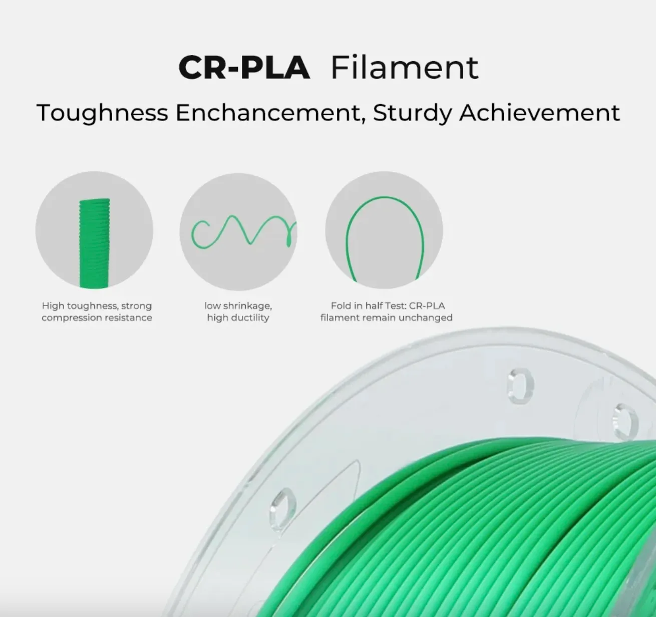 Creality CR PLA filament high toughness low shrinkage strong compression resistance