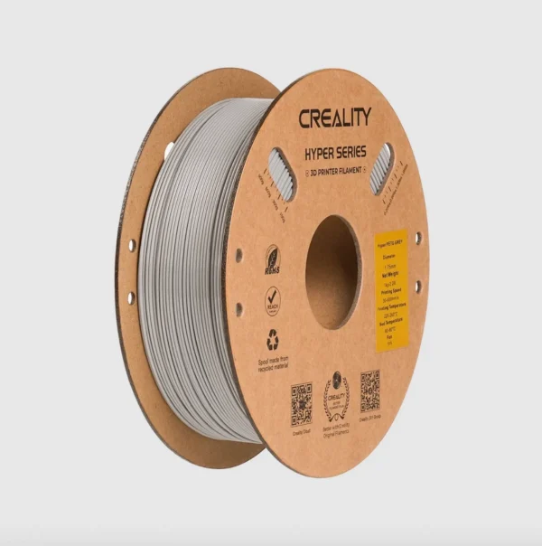 creality-hyper-petg-gray-filament-1.75mm-1kg-spool Creality Hyper Series PETG Gray Filament 1.75mm 1kg spool for FDM 3D printing