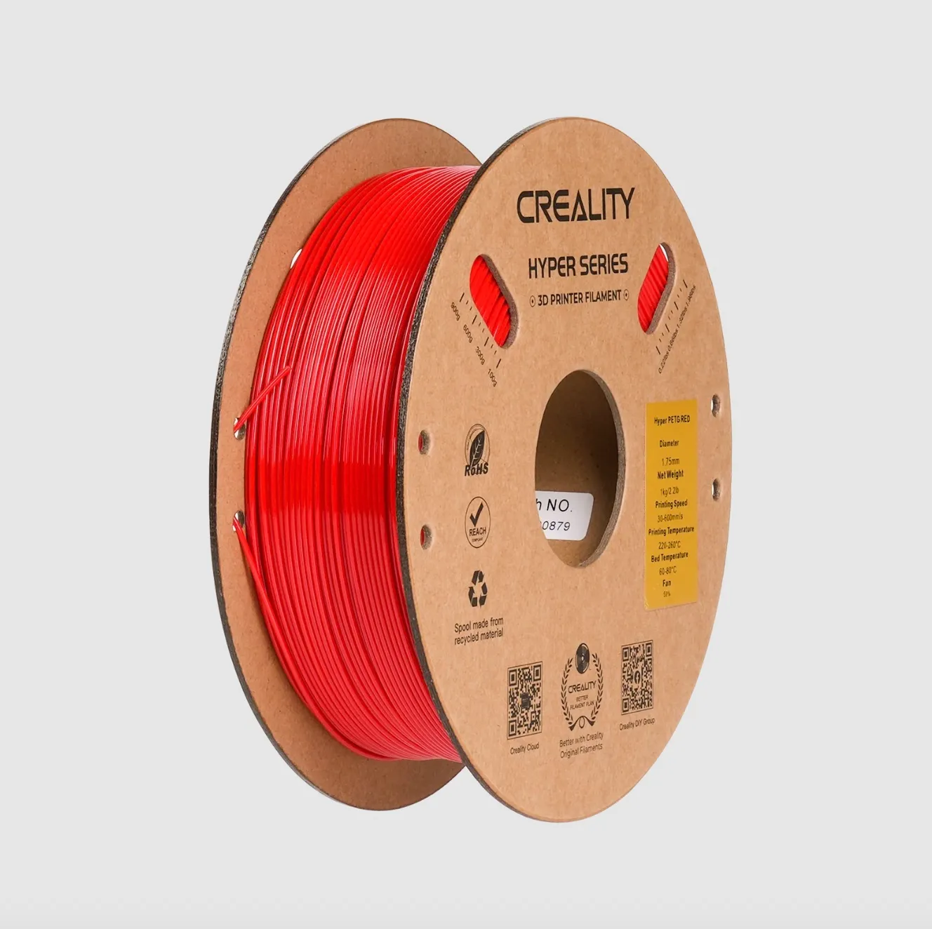 Creality Hyper Series PETG Red filament 1.75mm 1kg spool