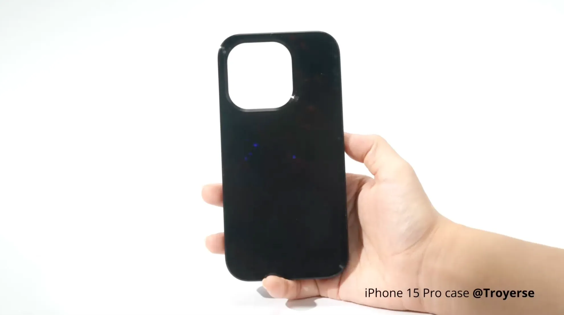 iphone 15 pro case black surface with subtle starry surface texture made using Bambu 3D Effect Plate