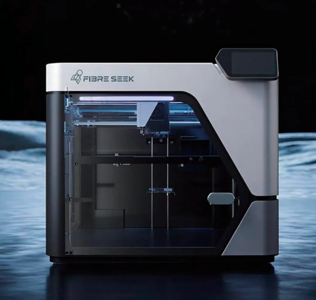 Front view of FibreSeeker 3 continuous carbon fibre 3D printer